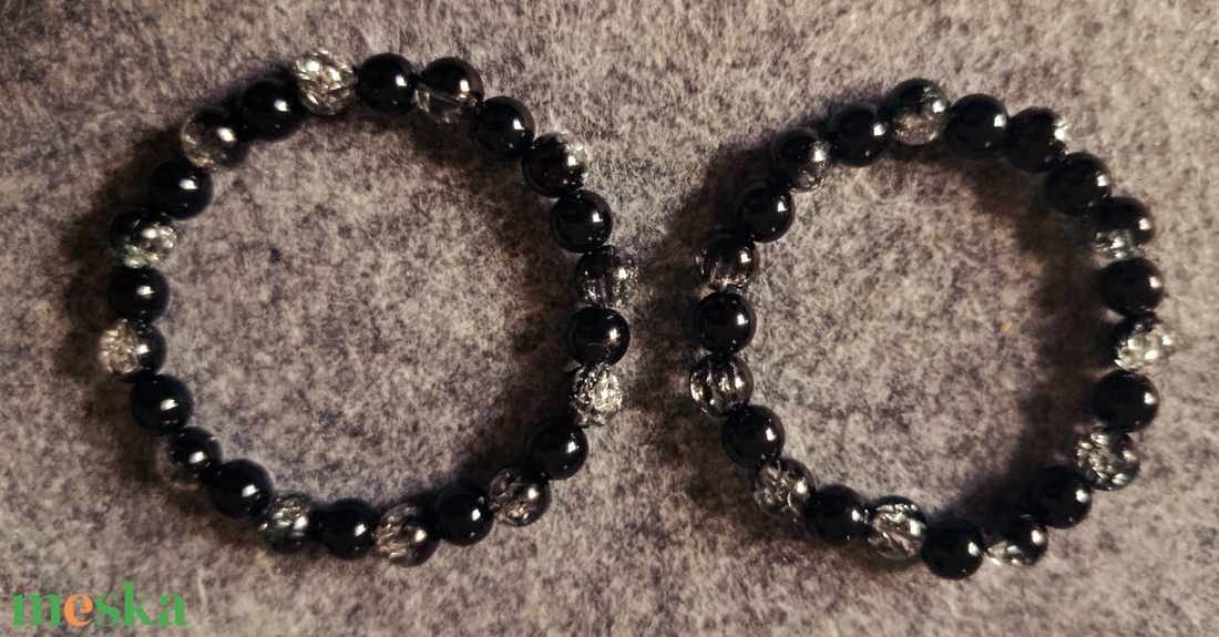 Páros karkötő  - ékszer - karkötő - gyöngyös karkötő - Meska.hu