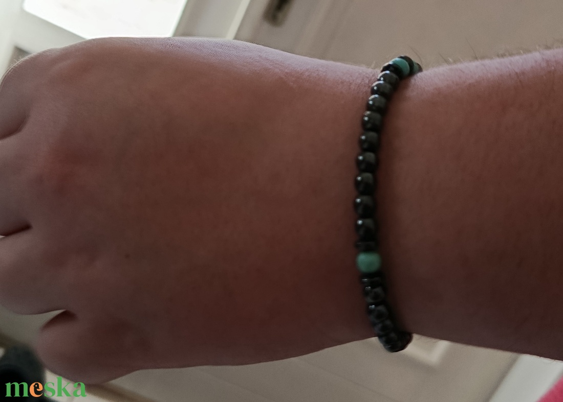  Férfi karkötő - ékszer - karkötő - gyöngyös karkötő - Meska.hu