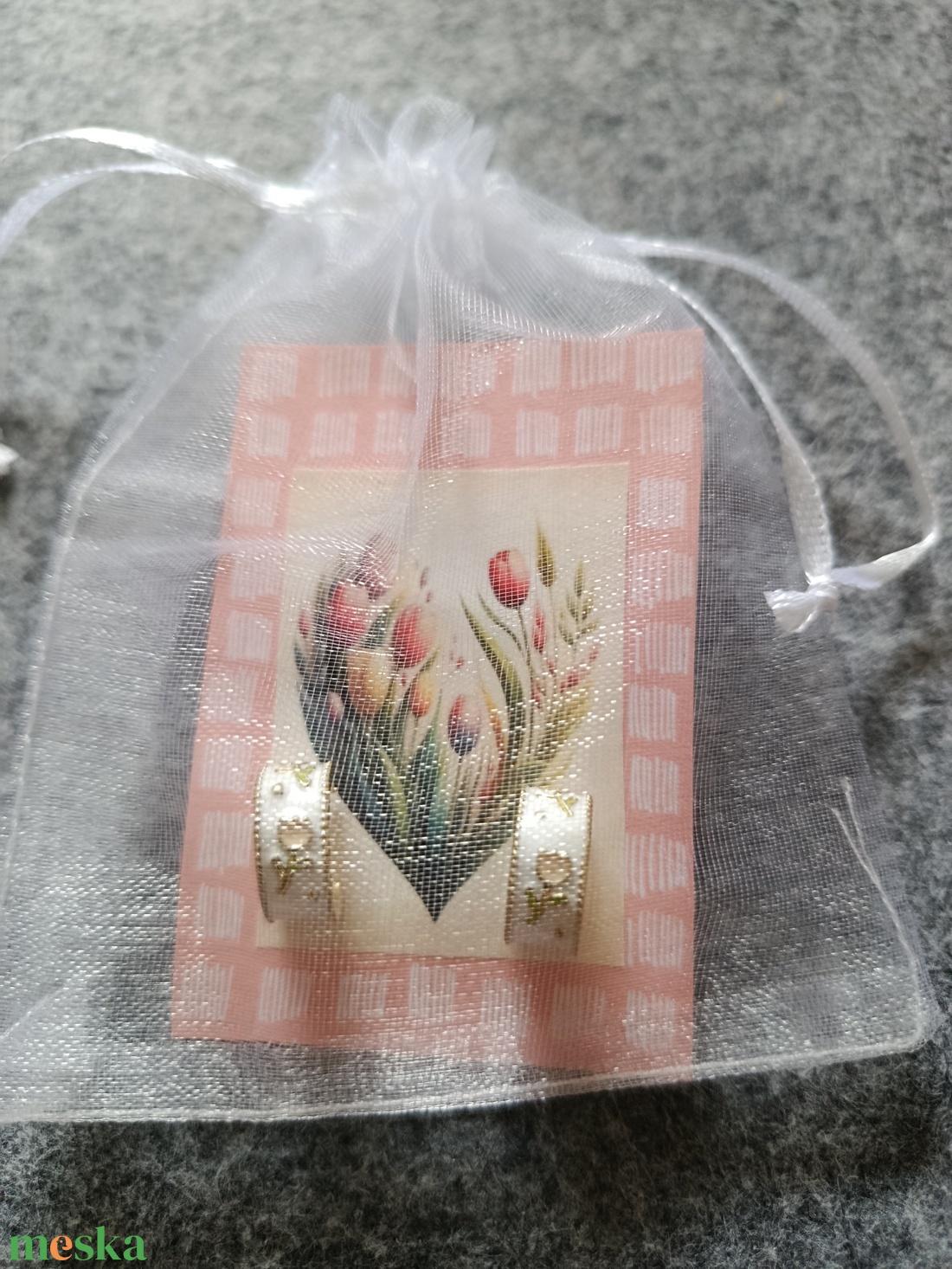 Tulipános fülbevaló  - ékszer - fülbevaló - fülékszer - Meska.hu