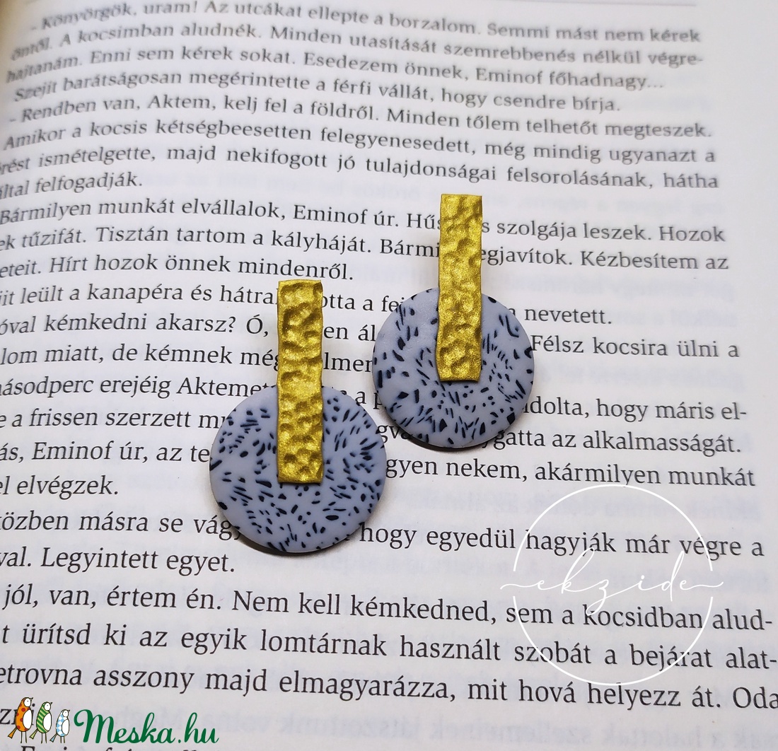 Dotti fülbevaló - ékszer - fülbevaló - lógó fülbevaló - Meska.hu