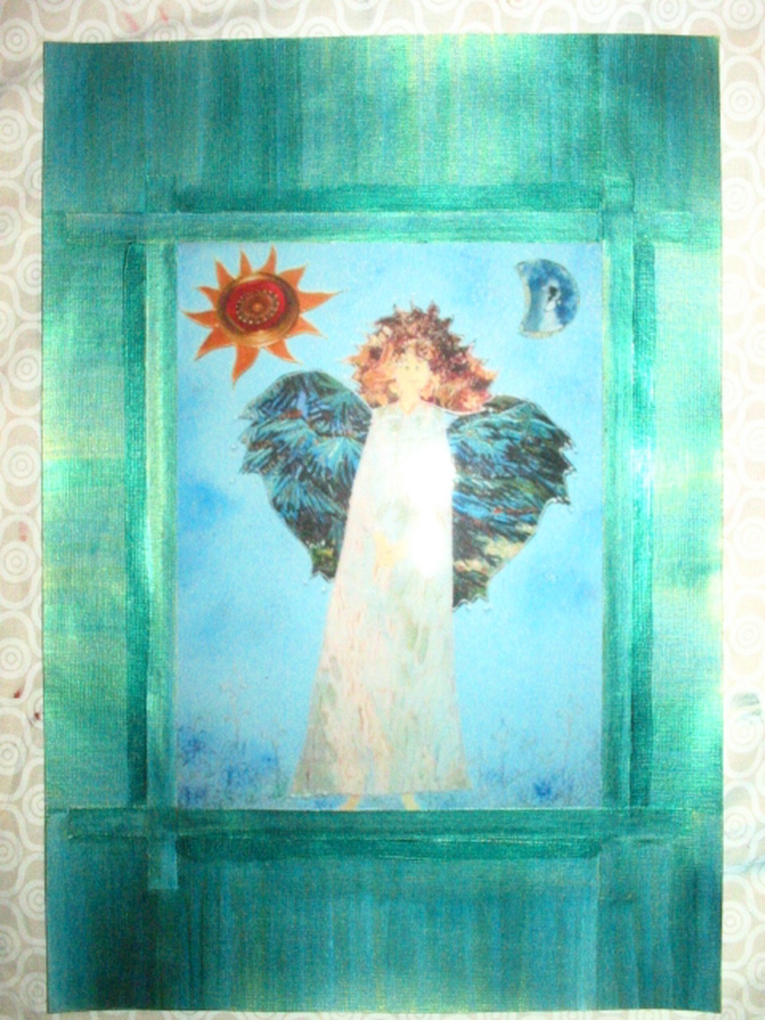 Kék tündér(26,5X38,5cmpaszp.) -  - Meska.hu