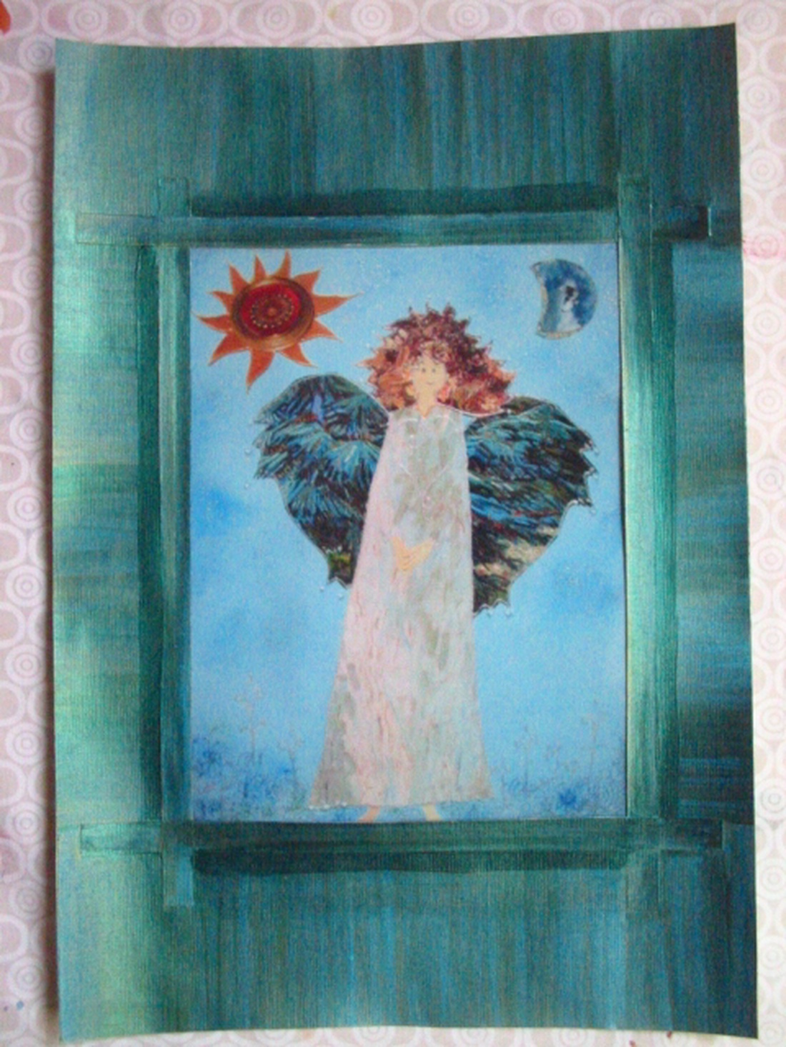 Kék tündér(26,5X38,5cmpaszp.) -  - Meska.hu