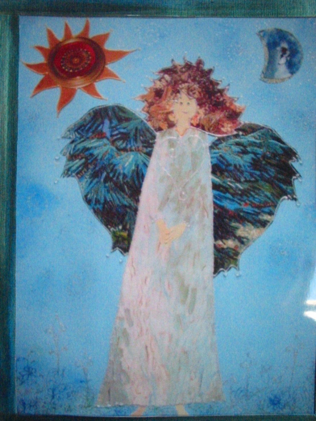 Kék tündér(26,5X38,5cmpaszp.) -  - Meska.hu