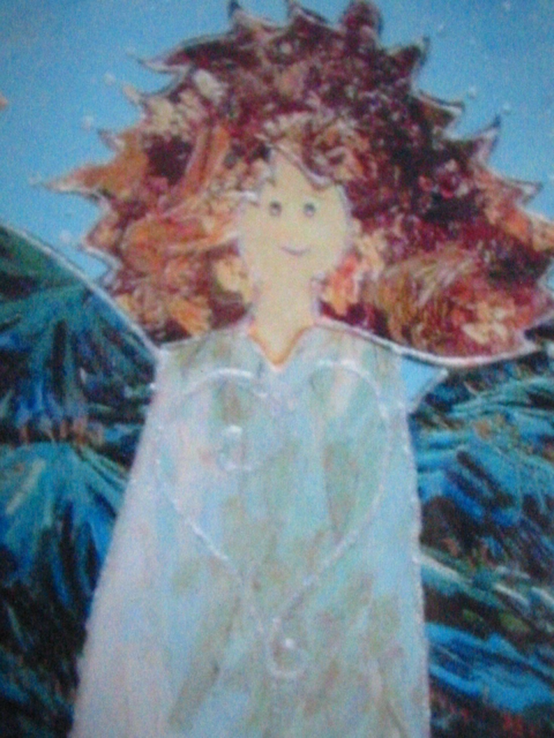 Kék tündér(26,5X38,5cmpaszp.) -  - Meska.hu