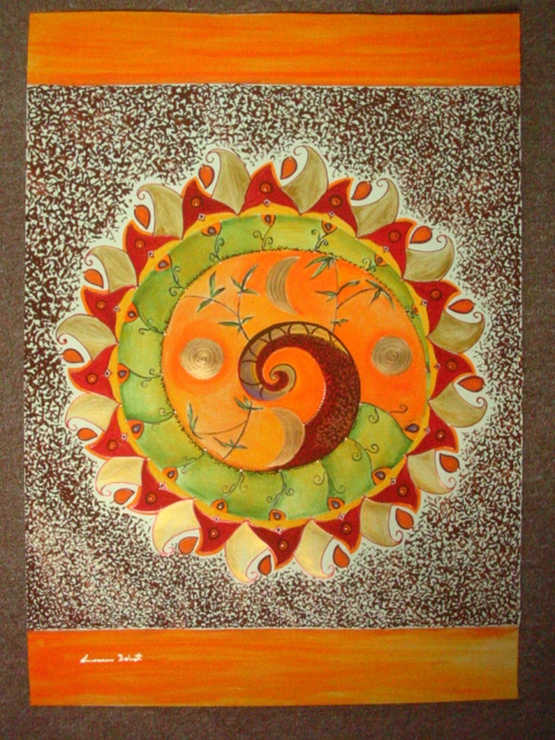 A béke mandalája (50X70) -  - Meska.hu