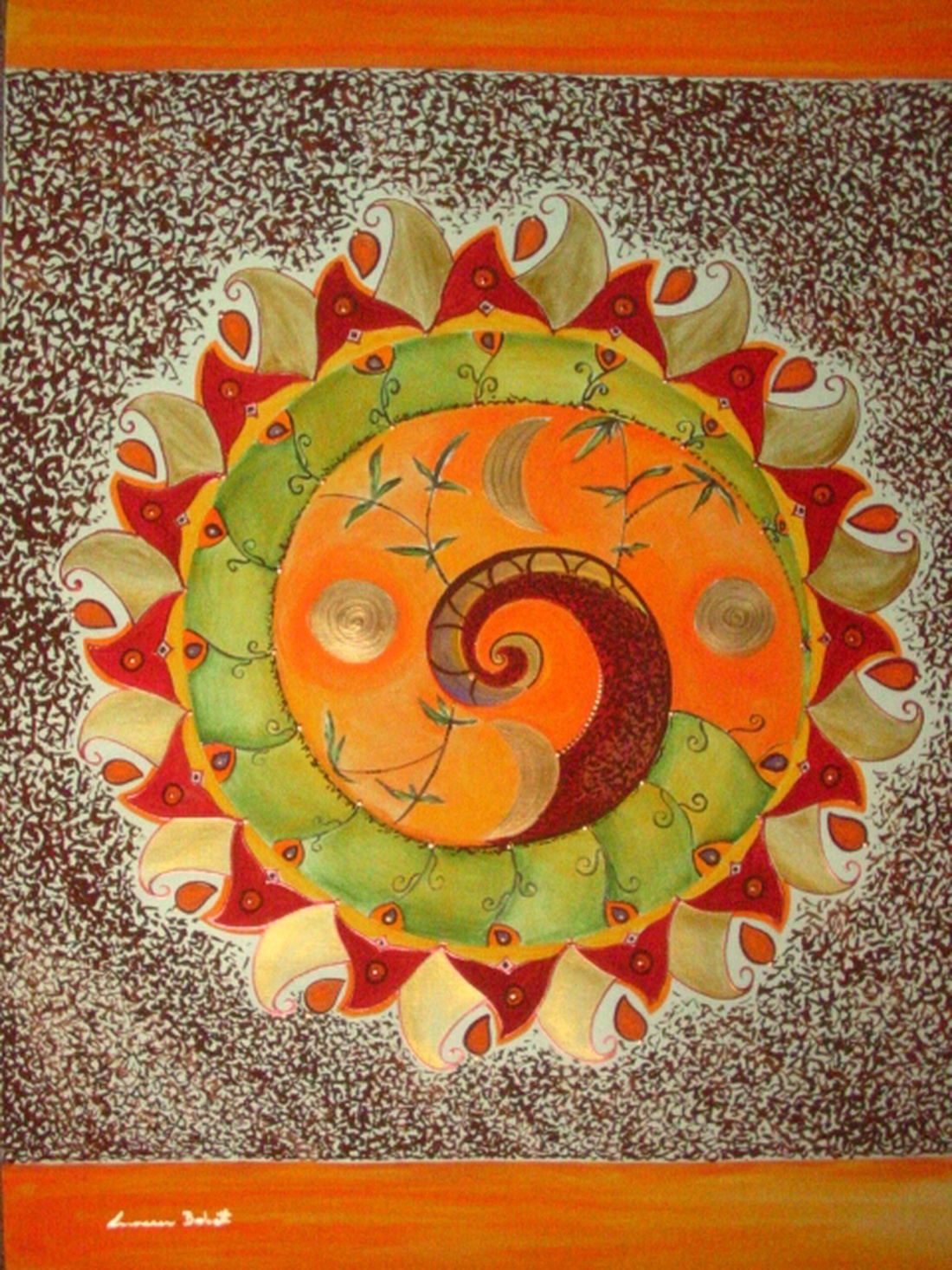 A béke mandalája (50X70) -  - Meska.hu