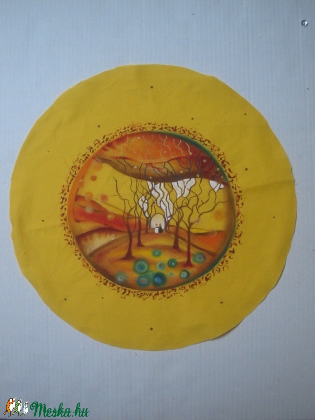 Születés mandalás meditációs párna (35 cm átmérővel)  -  - Meska.hu