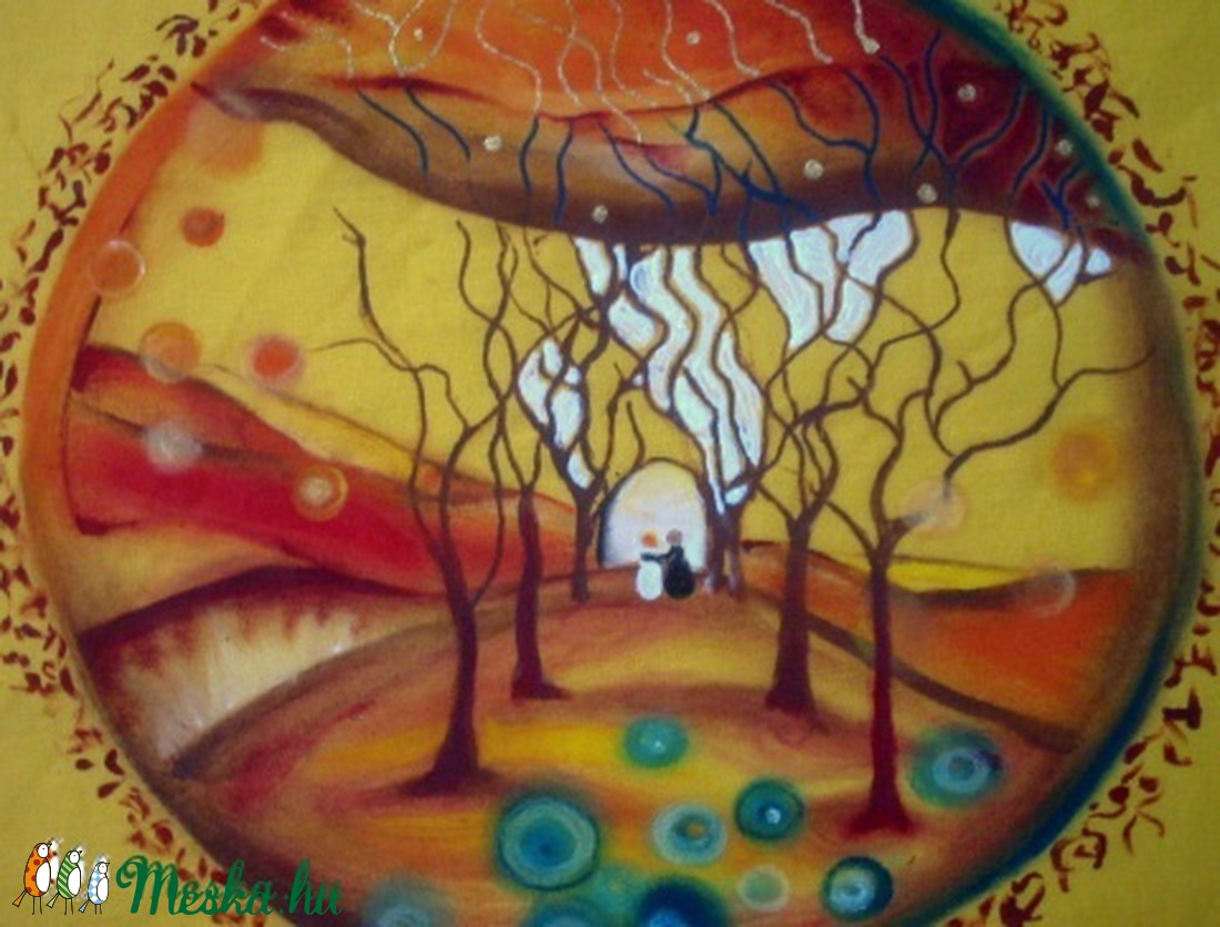 Születés mandalás meditációs párna (35 cm átmérővel)  -  - Meska.hu