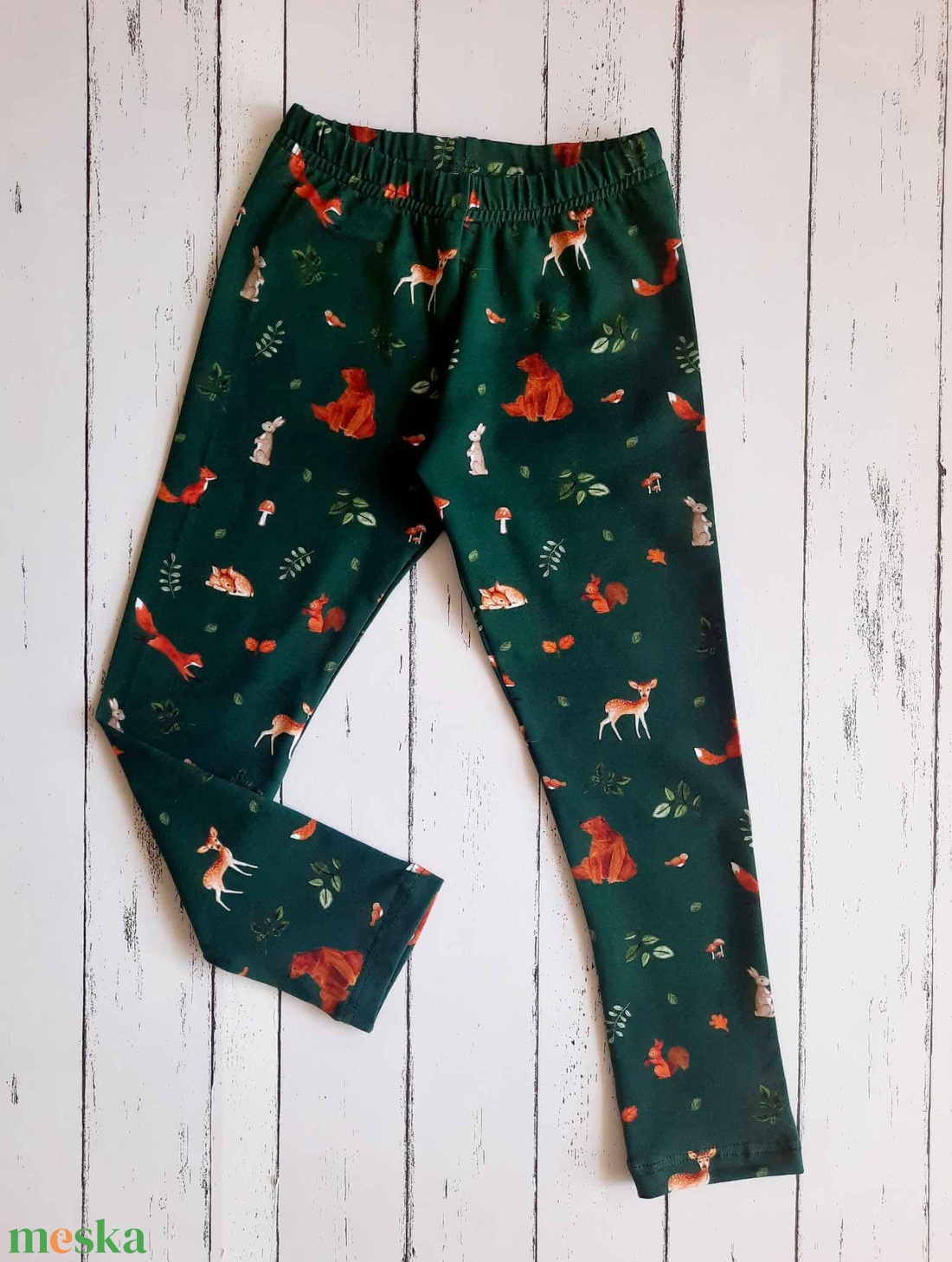 Erdei állatos leggings (104) - ruha & divat - babaruha & gyerekruha - nadrág - Meska.hu