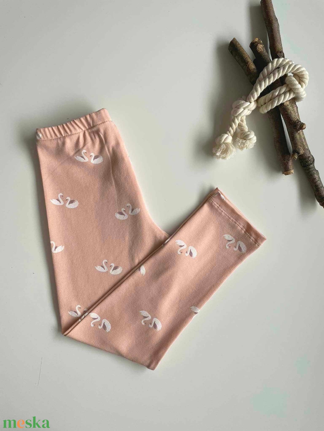 Hattyús leggings (104) - ruha & divat - babaruha & gyerekruha - nadrág - Meska.hu