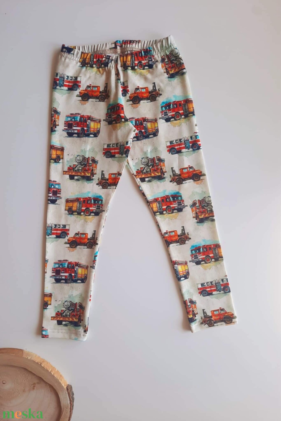 Tűzoltóautós leggings (110) - ruha & divat - babaruha & gyerekruha - nadrág - Meska.hu