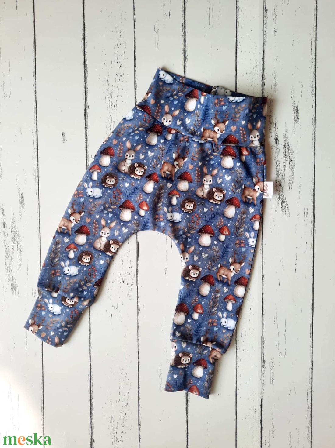 Erdei állatos-gombás leggings (74) - ruha & divat - babaruha & gyerekruha - nadrág - Meska.hu