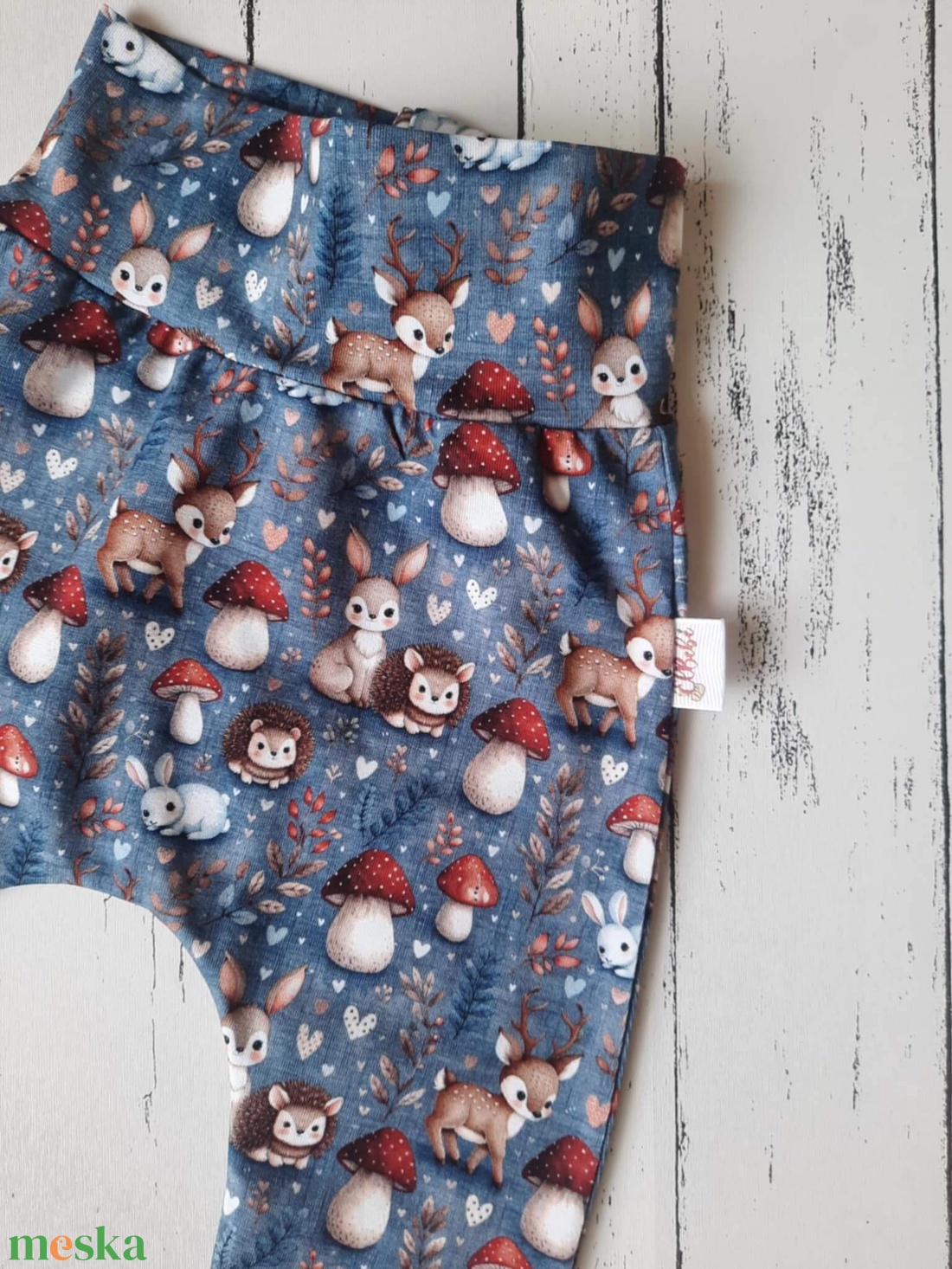 Erdei állatos-gombás leggings (74) - ruha & divat - babaruha & gyerekruha - nadrág - Meska.hu