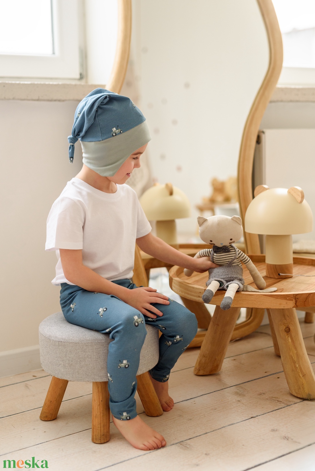 Almás bézs színű leggings (104) - ruha & divat - babaruha & gyerekruha - nadrág - Meska.hu