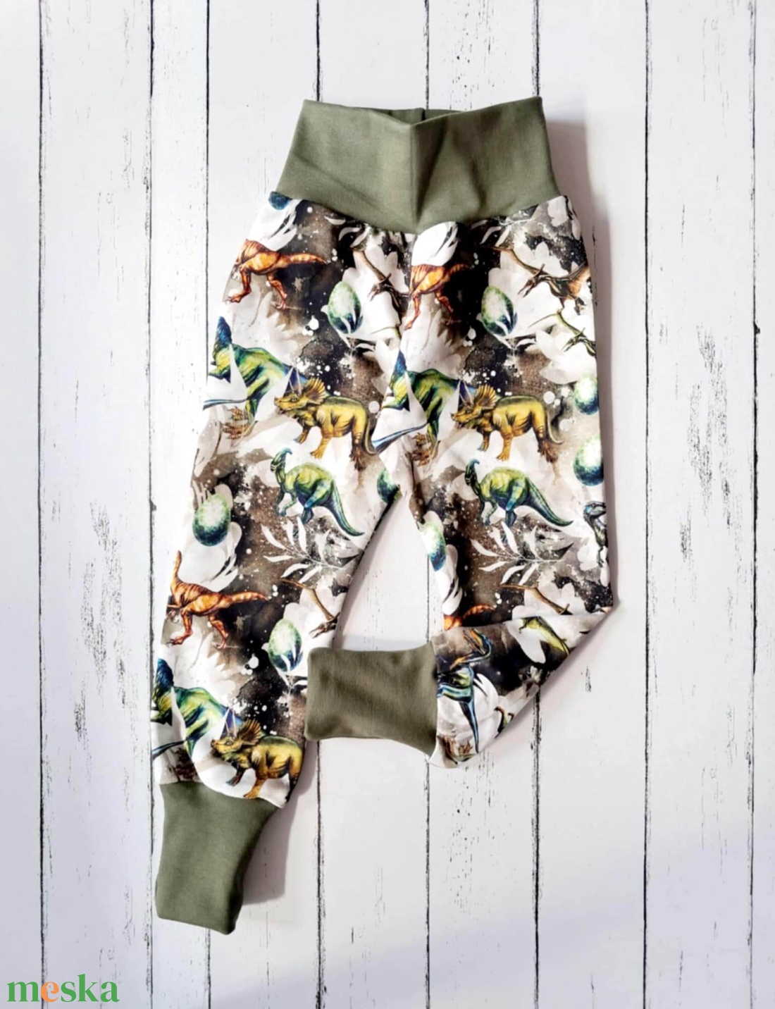 Dínós melegítő (92) - ruha & divat - babaruha & gyerekruha - nadrág - Meska.hu