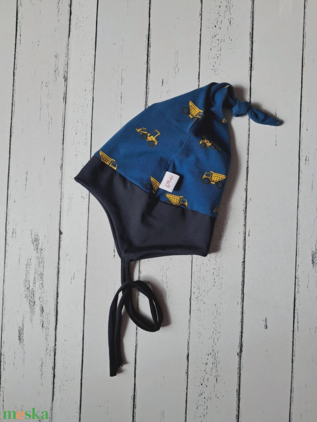 Markolós fülvédős sapka (48-49 cm) - ruha & divat - gyerekruha - Meska.hu