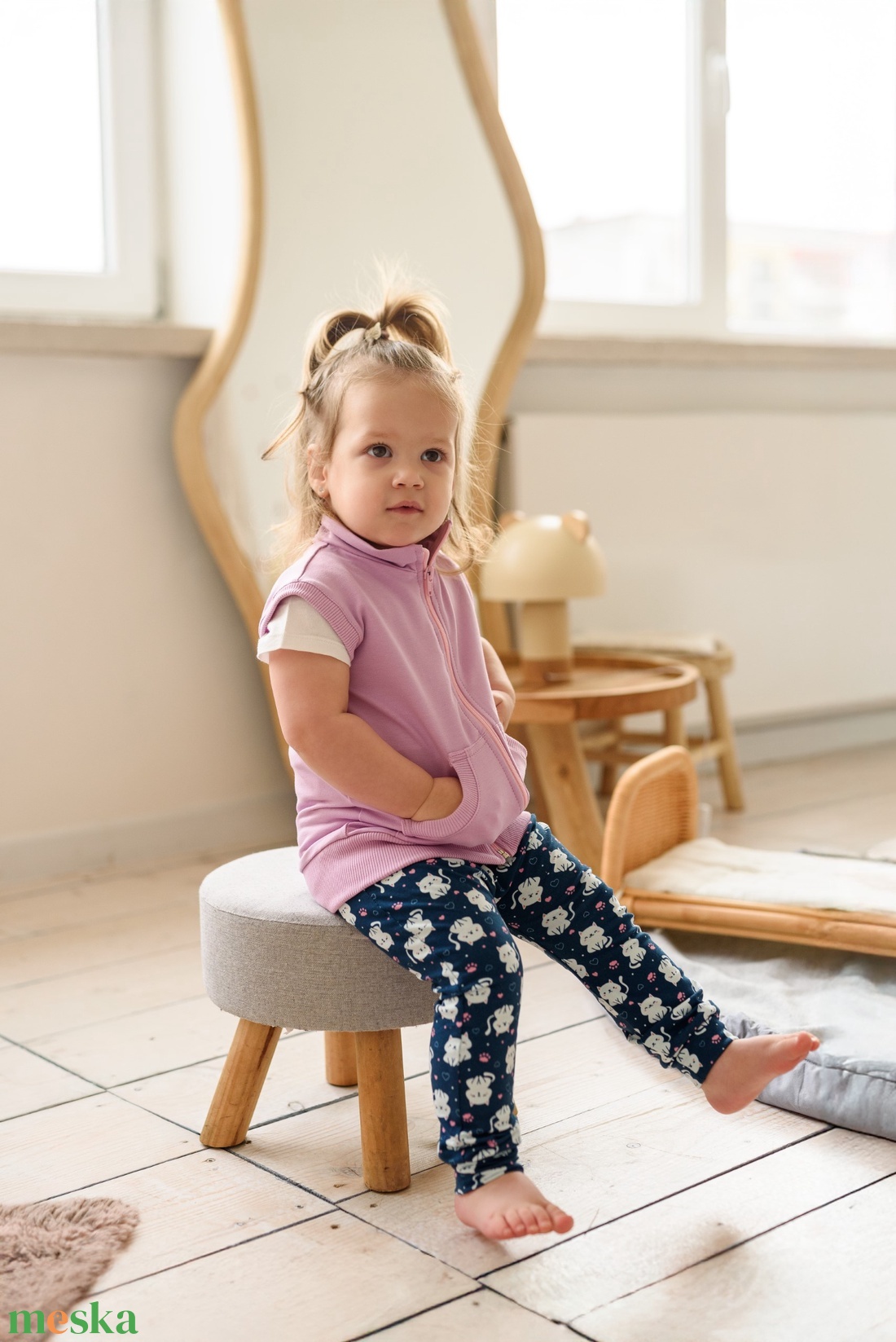 Leopárdos pamut jersey nadrág/ leggings (74-es) - ruha & divat - babaruha & gyerekruha - nadrág - Meska.hu