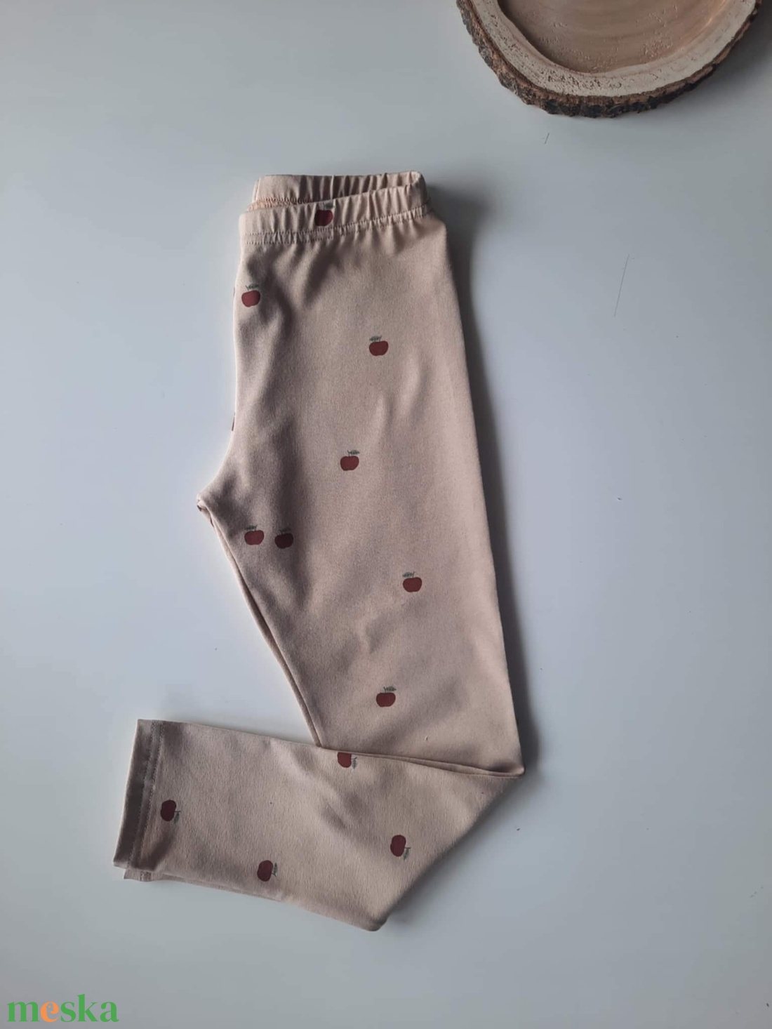 Almás bézs színű leggings (104) - ruha & divat - babaruha & gyerekruha - nadrág - Meska.hu