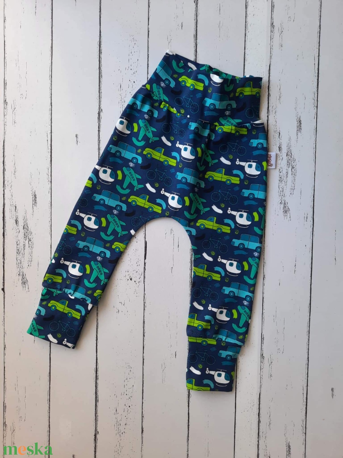 Repülők és autók pamut jersey nadrág/leggings (80) - ruha & divat - babaruha & gyerekruha - nadrág - Meska.hu