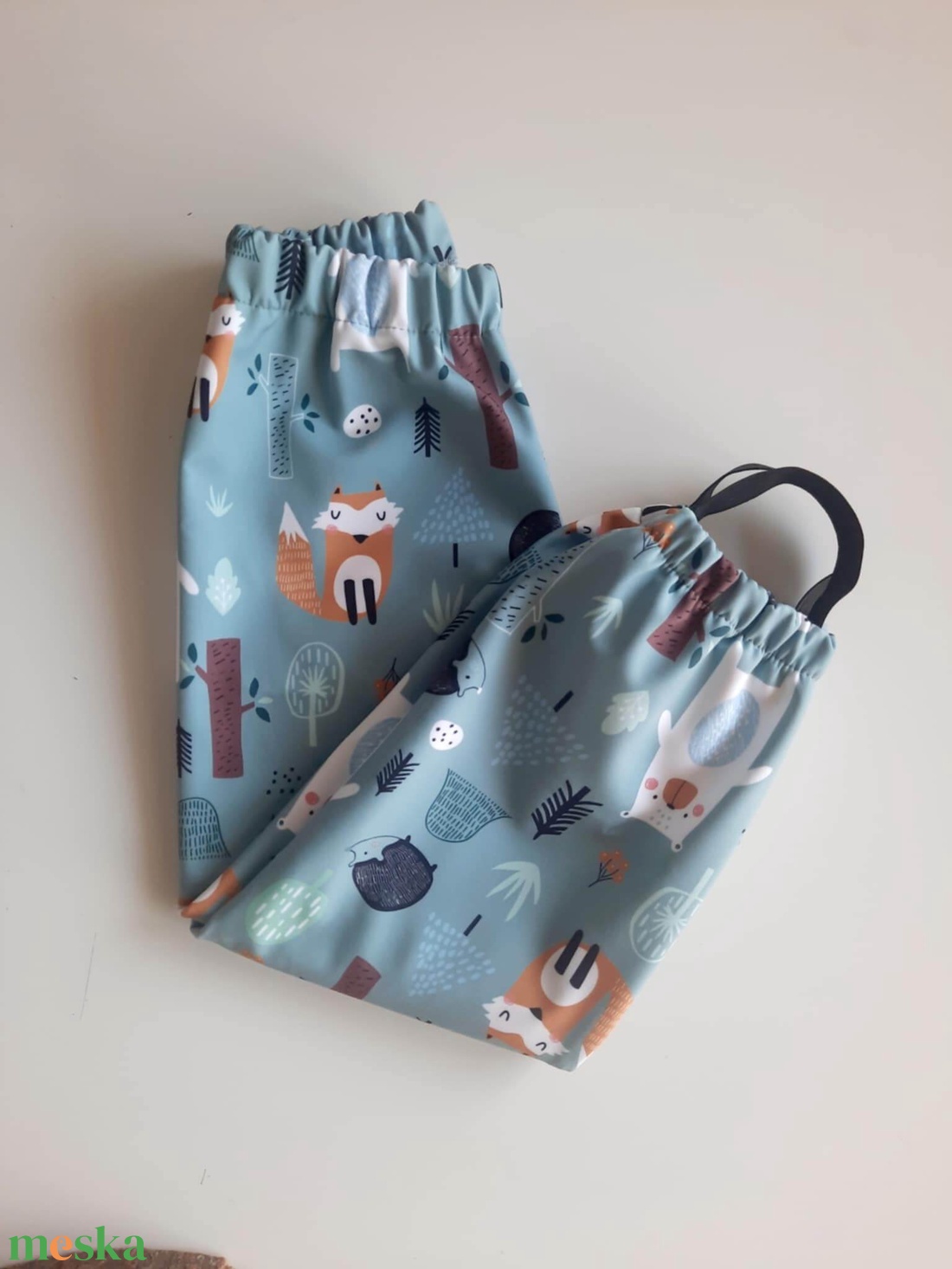 Erdei állatos softshell nadrág  (86/92) - ruha & divat - babaruha & gyerekruha - nadrág - Meska.hu