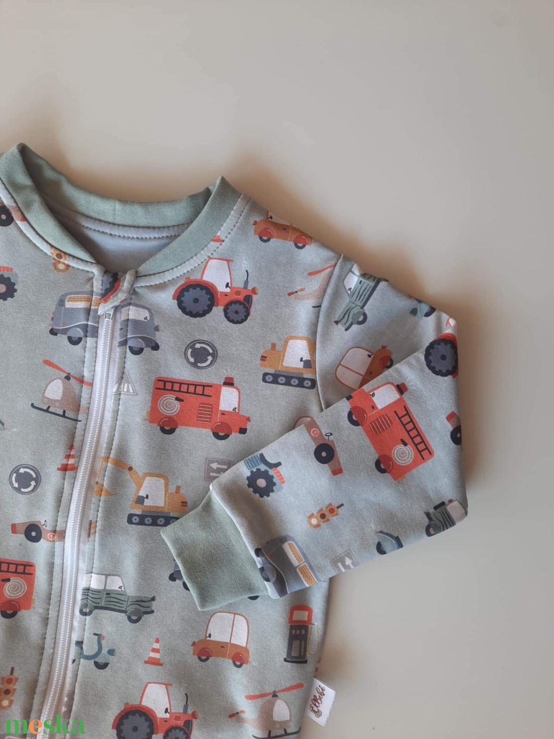 Járműves munkagépes pulóver (104-es) - ruha & divat - babaruha & gyerekruha - pulóver - Meska.hu