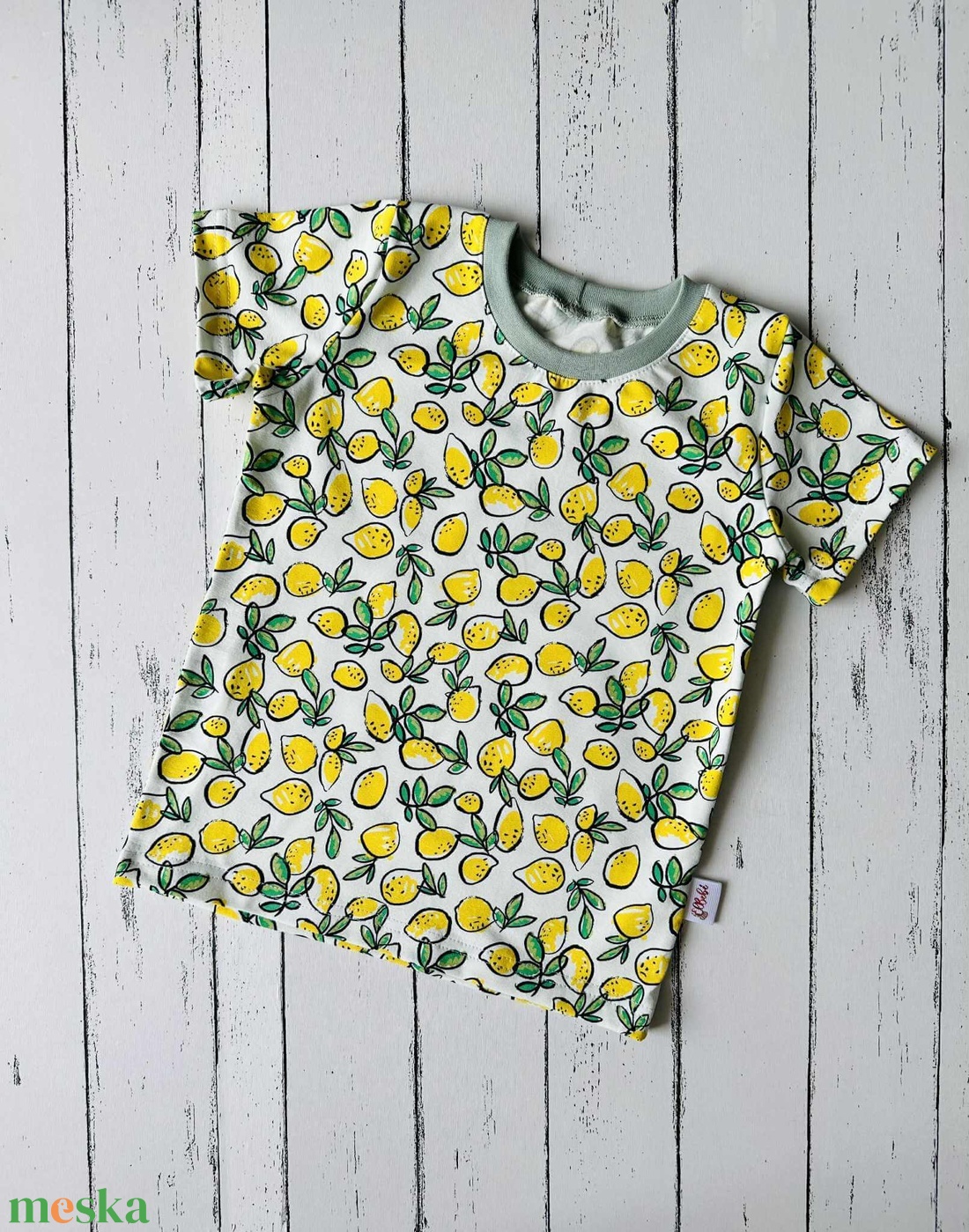 Citromos póló 110-es - ruha & divat - gyerekruha - póló - Meska.hu