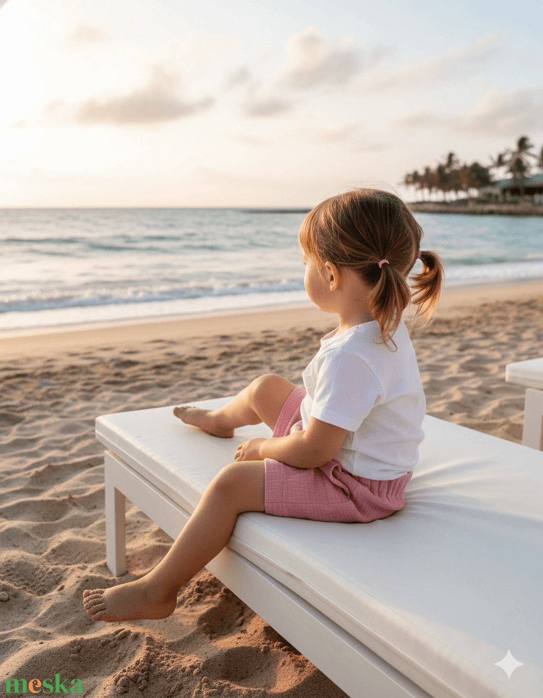 Rózsaszín duplagéz rövidnadrág (74) - ruha & divat - gyerekruha - nadrág - Meska.hu