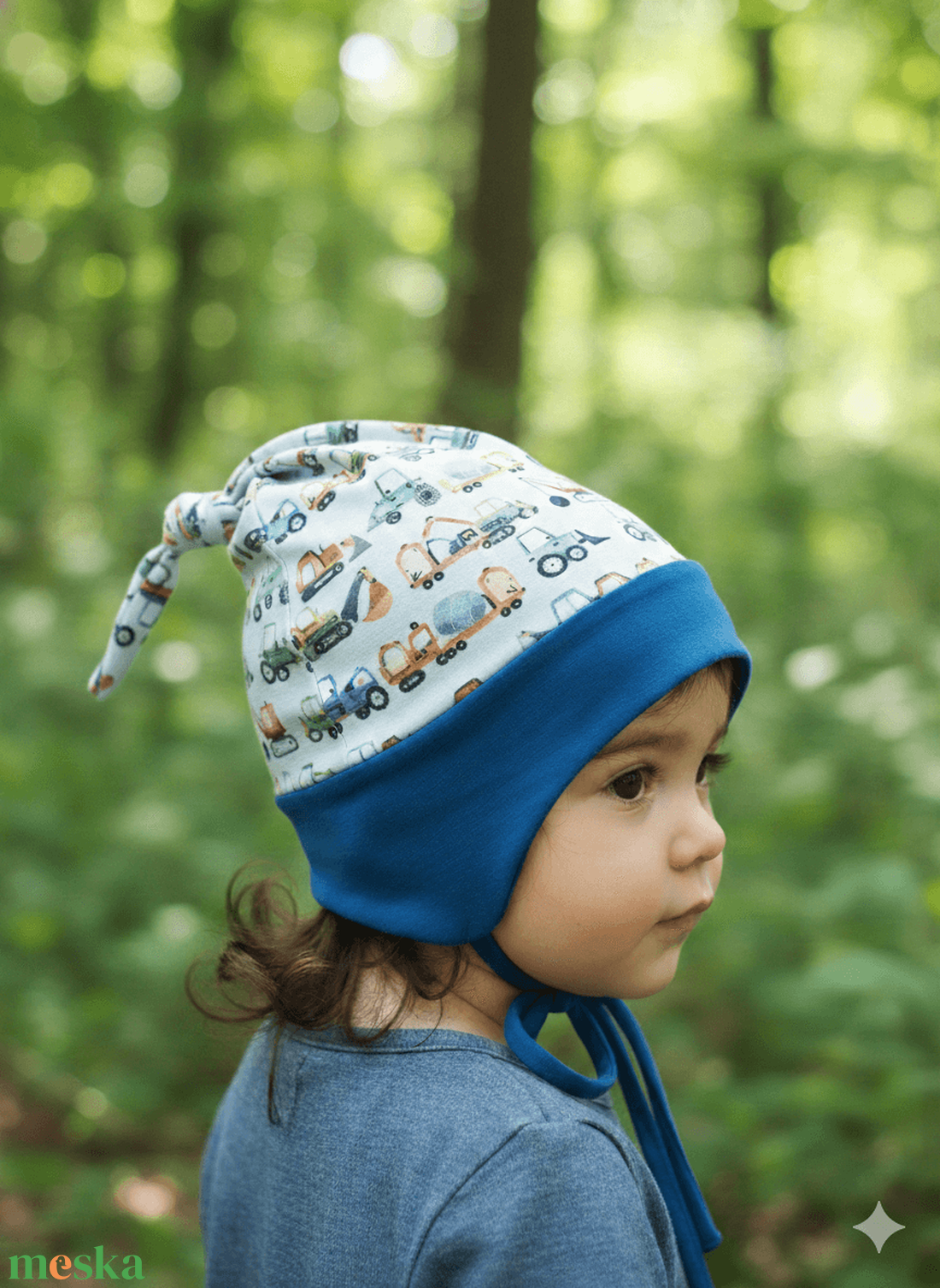 Markolós fülvédős sapka (45-47 cm) - baba - mama - babaruházat - babasapka - Meska.hu