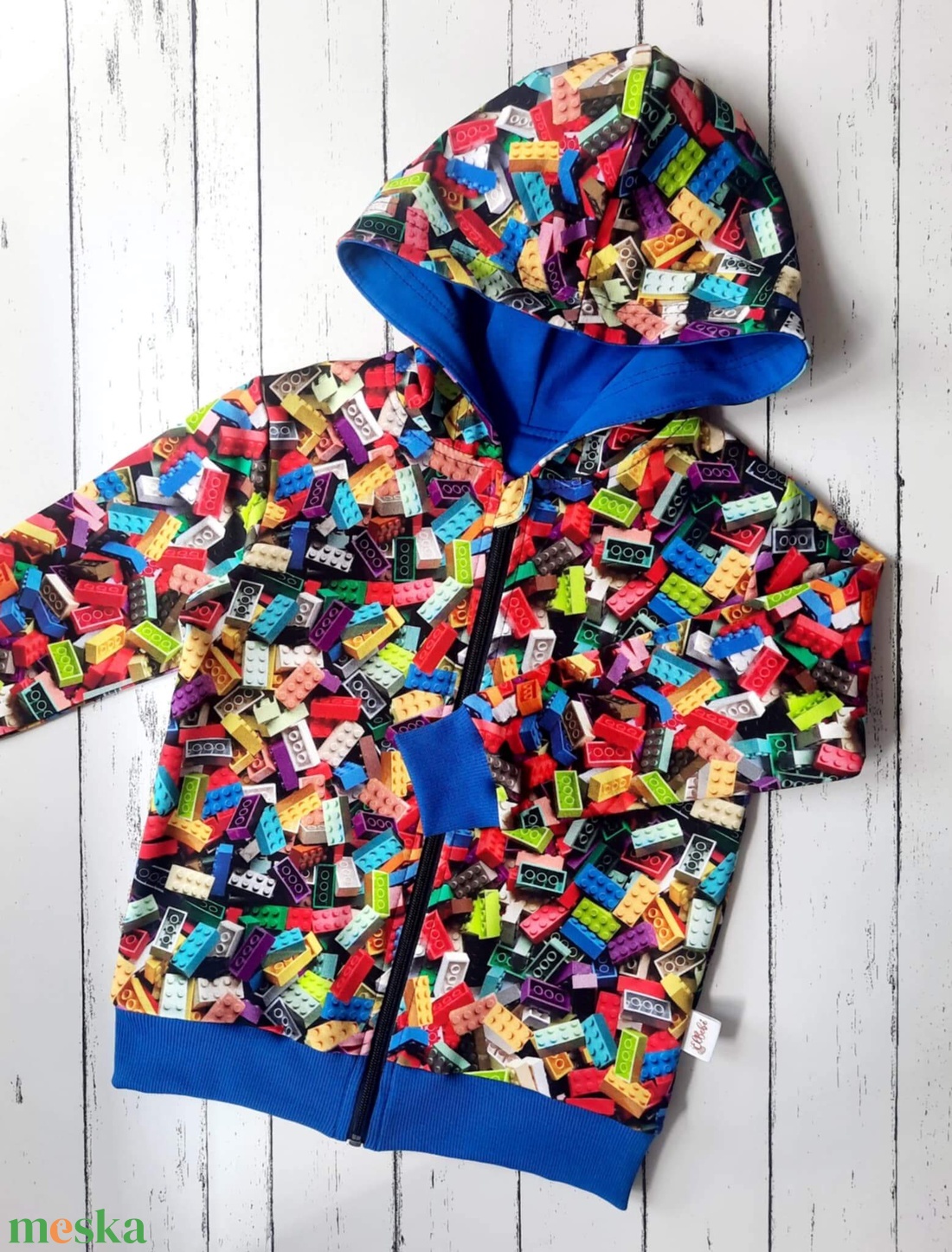 Legós pulóver (116-os) - ruha & divat - gyerekruha - pulóver - Meska.hu