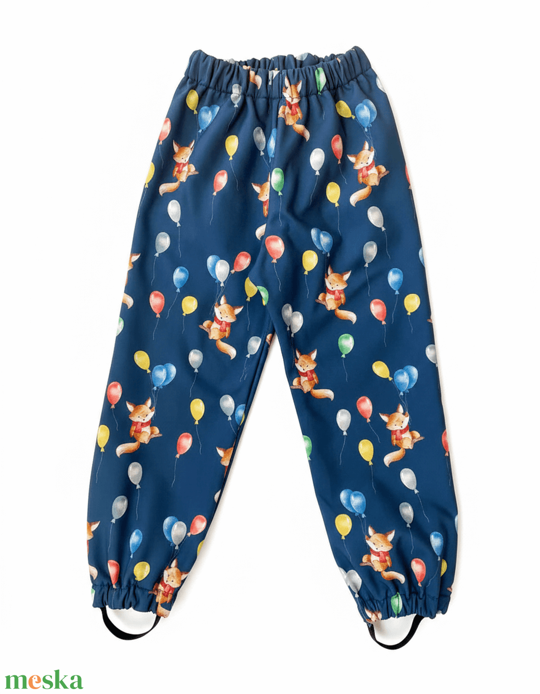 Rókás-lufis softshell nadrág 74/80 - ruha & divat - gyerekruha - nadrág - Meska.hu