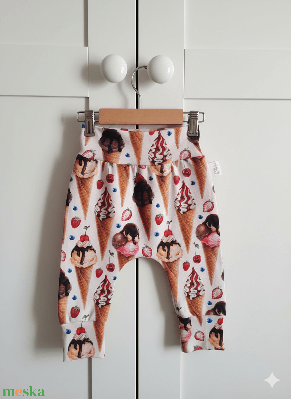 Fagyis leggings - pamut jersey nadrág (68-as) - ruha & divat - gyerekruha - nadrág - Meska.hu