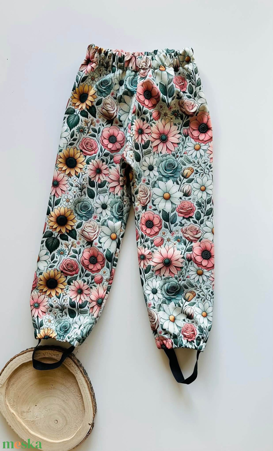 Virágos softshell nadrág (86/92) - ruha & divat - gyerekruha - nadrág - Meska.hu