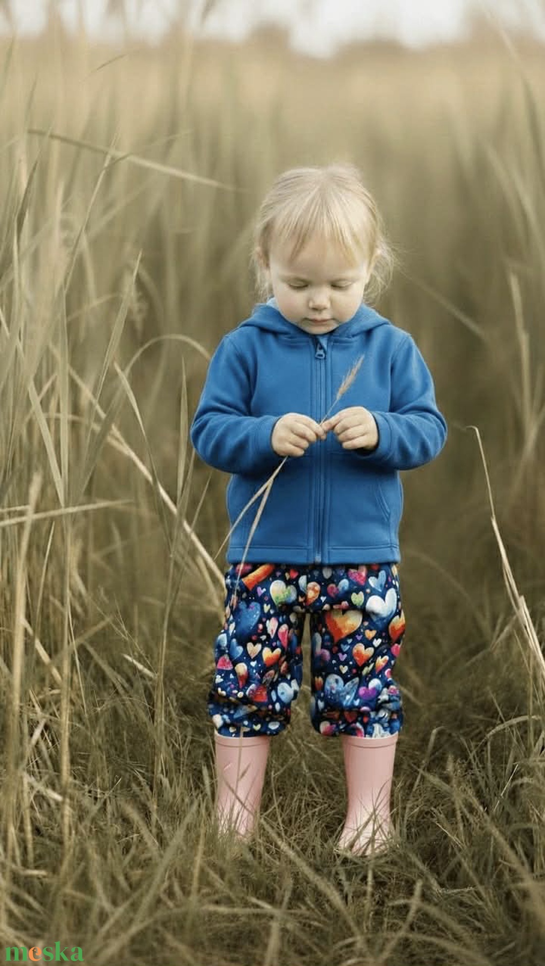 Szivecskés softshell nadrág 98/104 - ruha & divat - gyerekruha - nadrág - Meska.hu