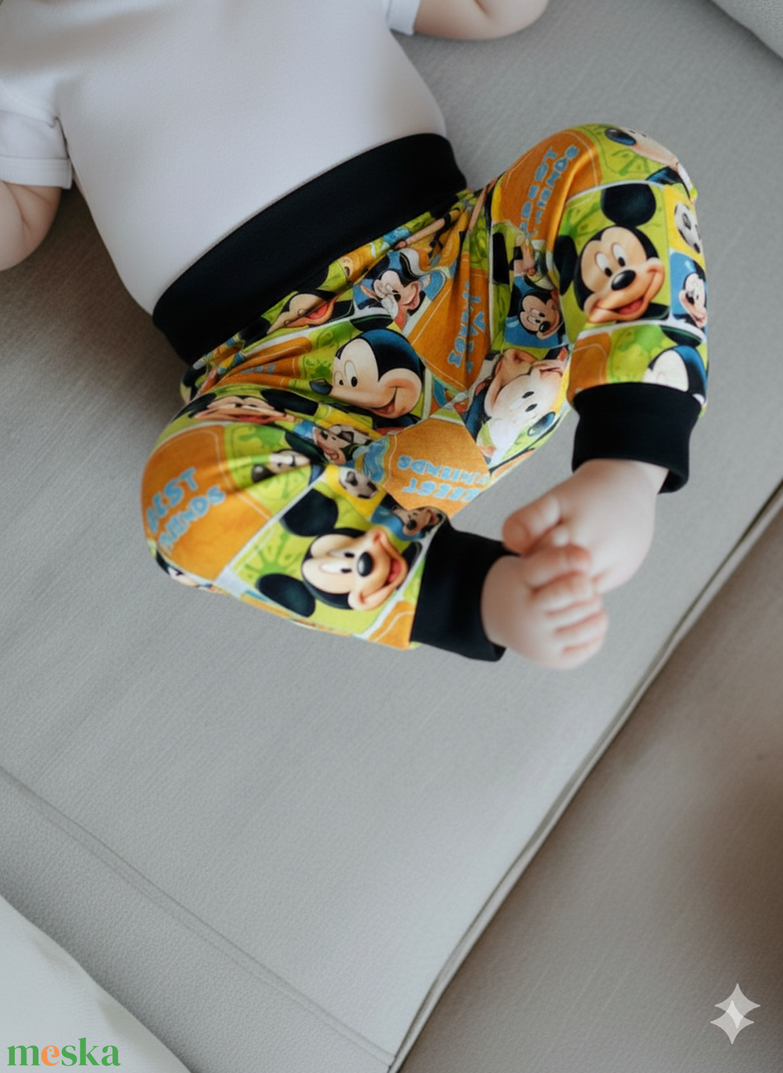 Egérkés melegítőnadrág (68) - ruha & divat - gyerekruha - nadrág - Meska.hu