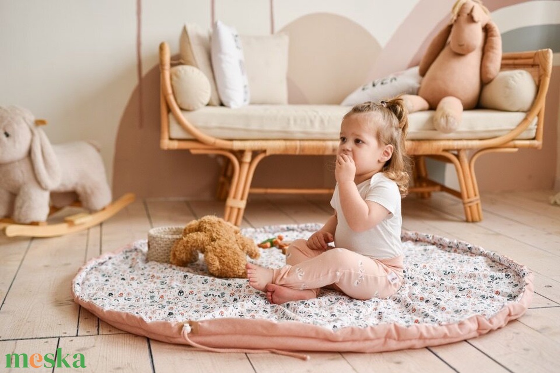 Hattyús pamut jersey nadrág/leggings (92) - baba - mama - babaruházat - baba nadrág - Meska.hu