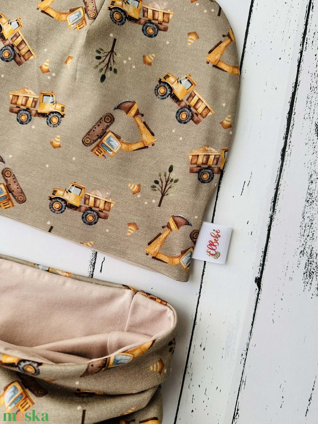 Markolós sapka-sál szett (50-52 cm) - baba - mama - babaruházat - babasapka - Meska.hu