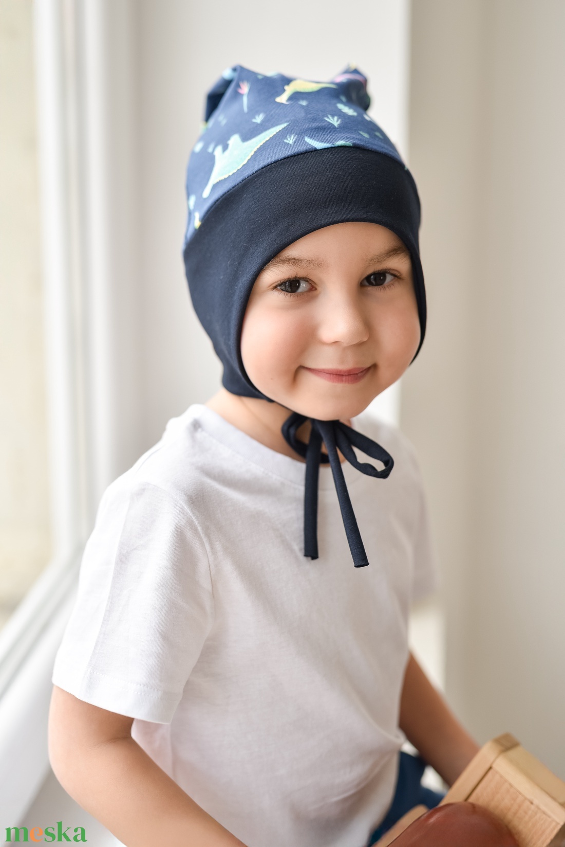 Tűzoltóautós fülvédős sapka (48-49 cm) - baba - mama - babaruházat - babasapka - Meska.hu