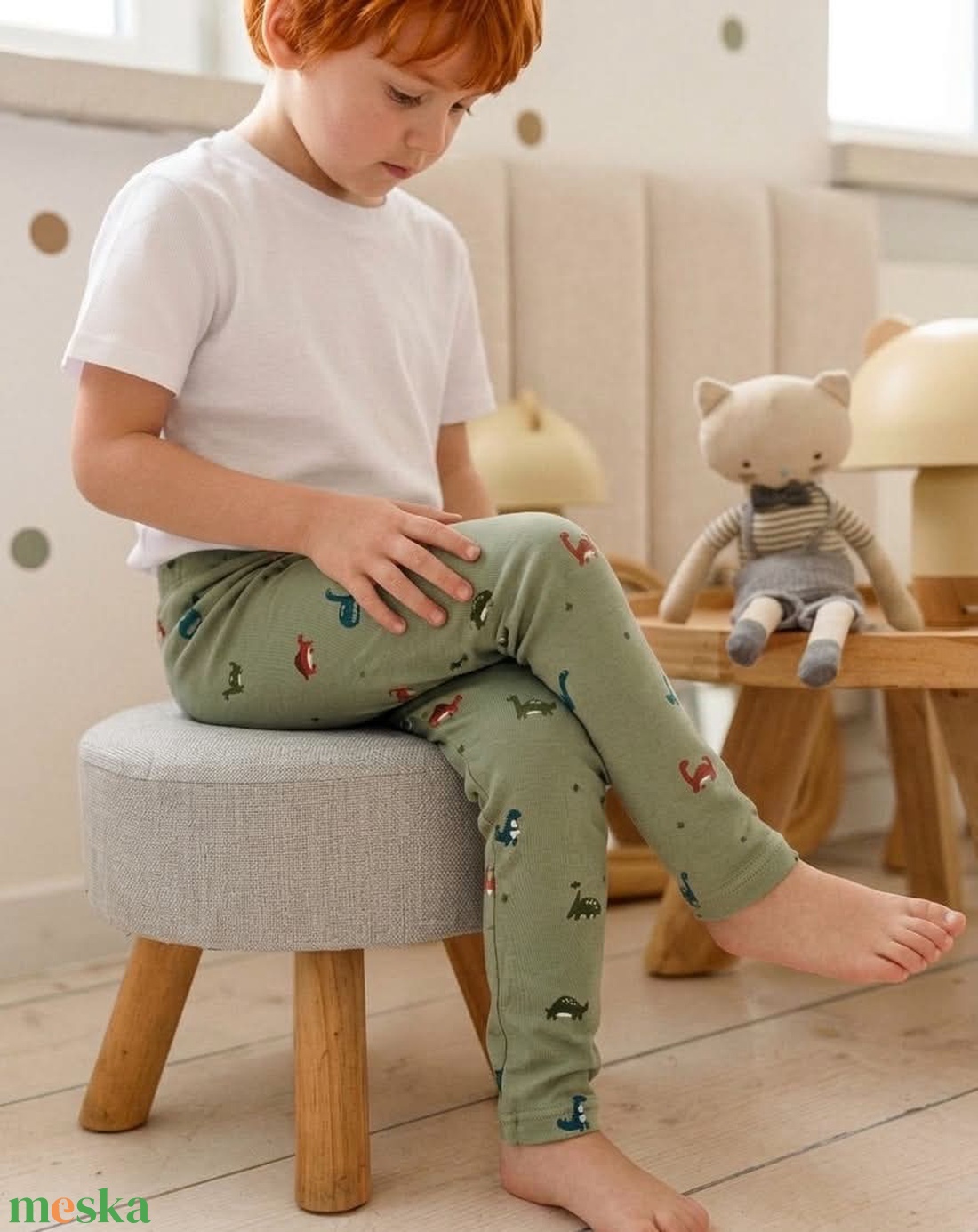 Dínós leggings (104) - ruha & divat - gyerekruha - nadrág - Meska.hu