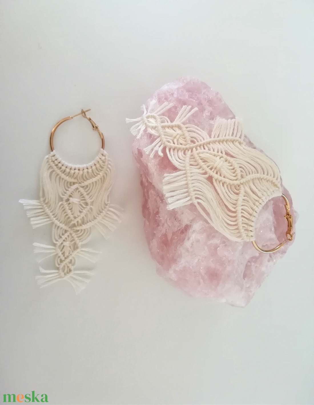 Aysha fülbevaló  - ékszer - fülbevaló - rojtos fülbevaló - Meska.hu