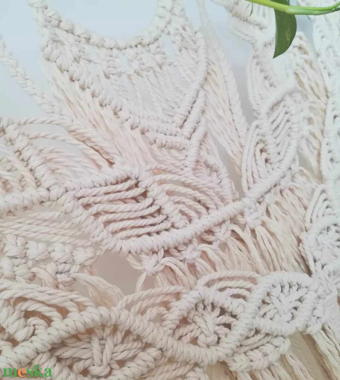 Nagy makramé falidísz - otthon & életmód - dekoráció - fali és függő dekoráció - falra akasztható dekor - Meska.hu