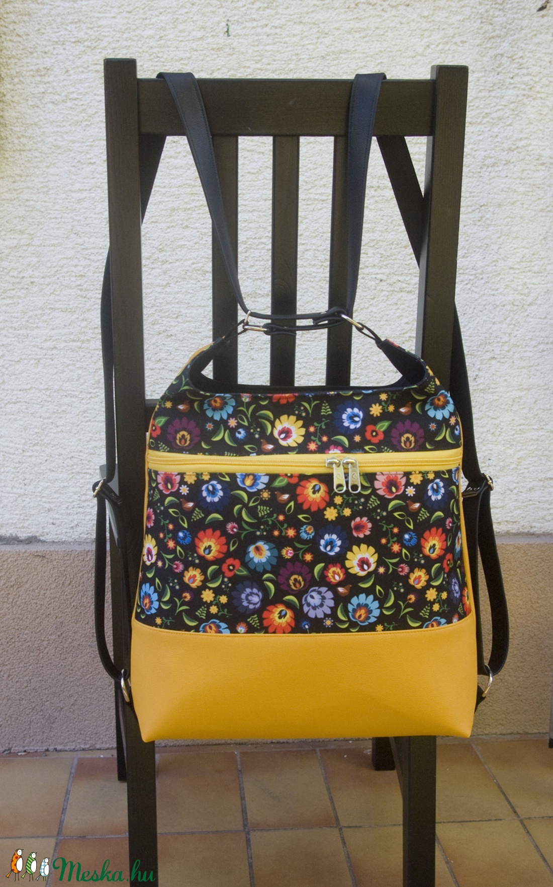 Virágos napsütés - táska & tok - hátizsák - hátizsák - Meska.hu