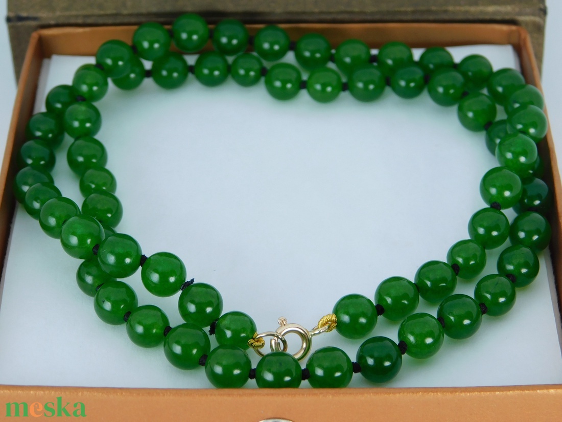 14 K Arany Jade Nyaklánc - ékszer - nyaklánc - medál nélküli nyaklánc - Meska.hu 14 K Arany Jade Nyaklánc - ékszer - nyaklánc - medál nélküli nyaklánc - Meska.hu
