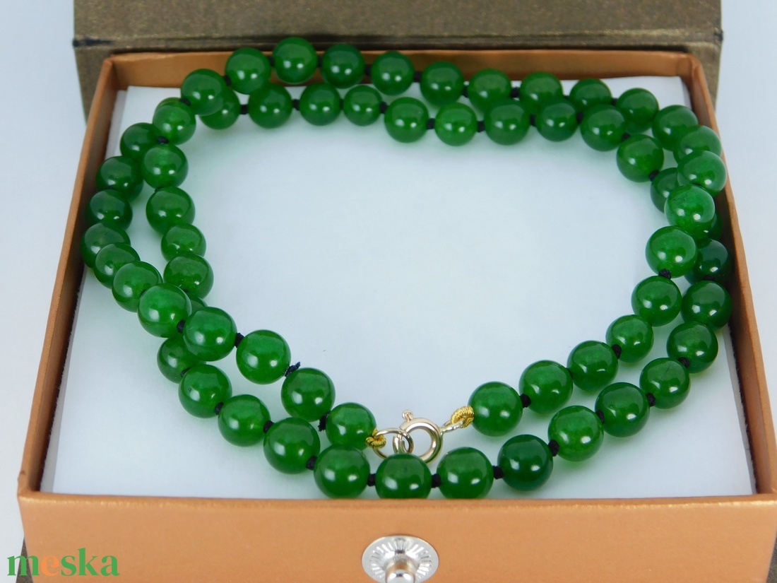 14 K Arany Jade Nyaklánc - ékszer - nyaklánc - medál nélküli nyaklánc - Meska.hu 14 K Arany Jade Nyaklánc - ékszer - nyaklánc - medál nélküli nyaklánc - Meska.hu