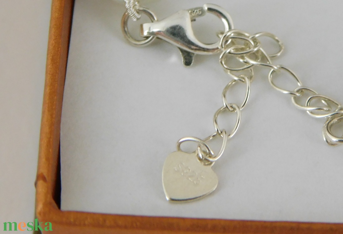 Gyöngy Karkötő Ezüst 925 Állítható Kapoccsal, Gyöngyház Fekete/Multikolor Baroque Gyöngyökkel - ékszer - karkötő - gyöngyös karkötő - Meska.hu