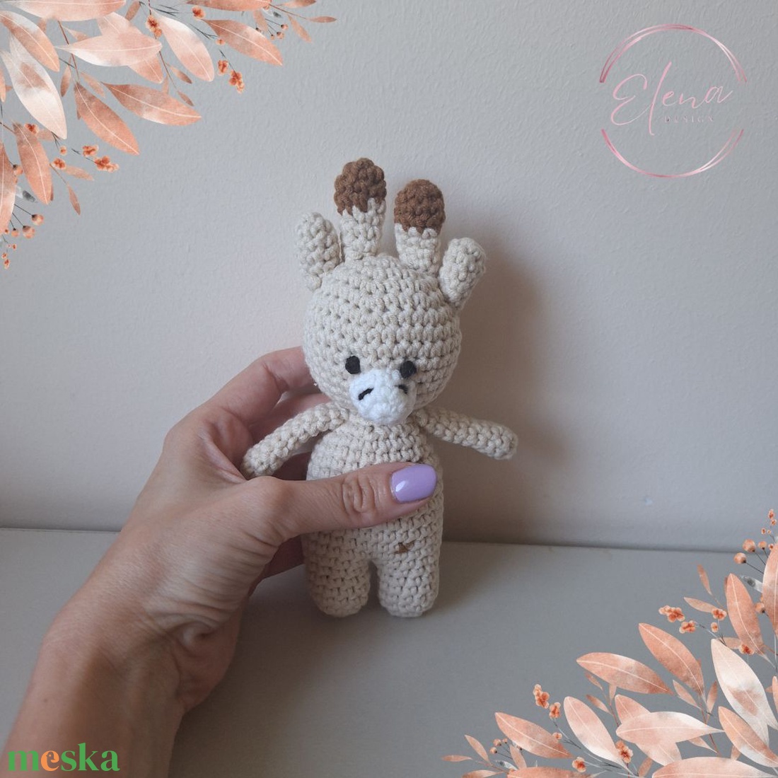 Horgolt amigurumi zsiráf - játék & sport - plüssállat & játékfigura - zsiráf - Meska.hu