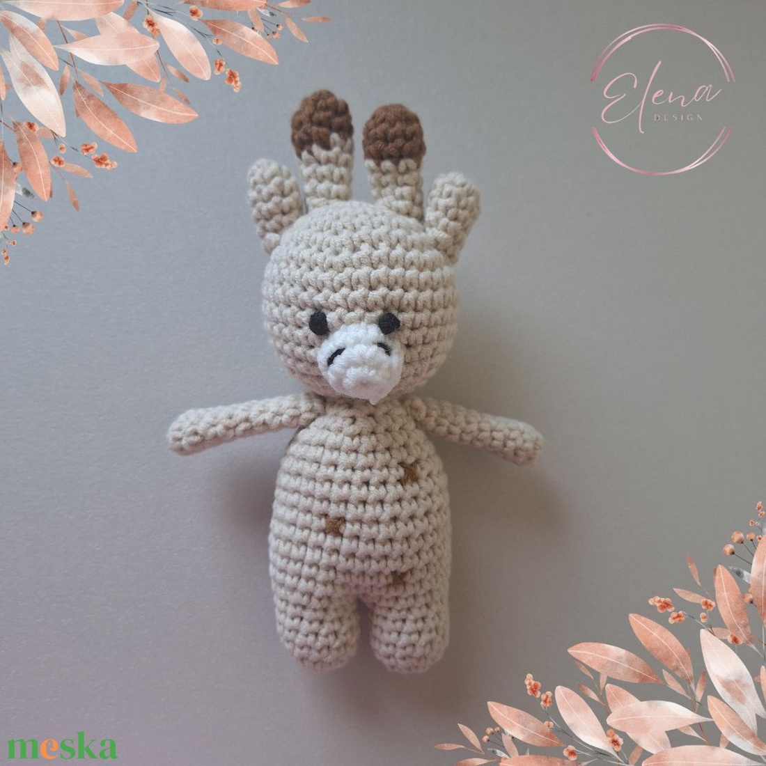 Horgolt amigurumi zsiráf - játék & sport - plüssállat & játékfigura - zsiráf - Meska.hu