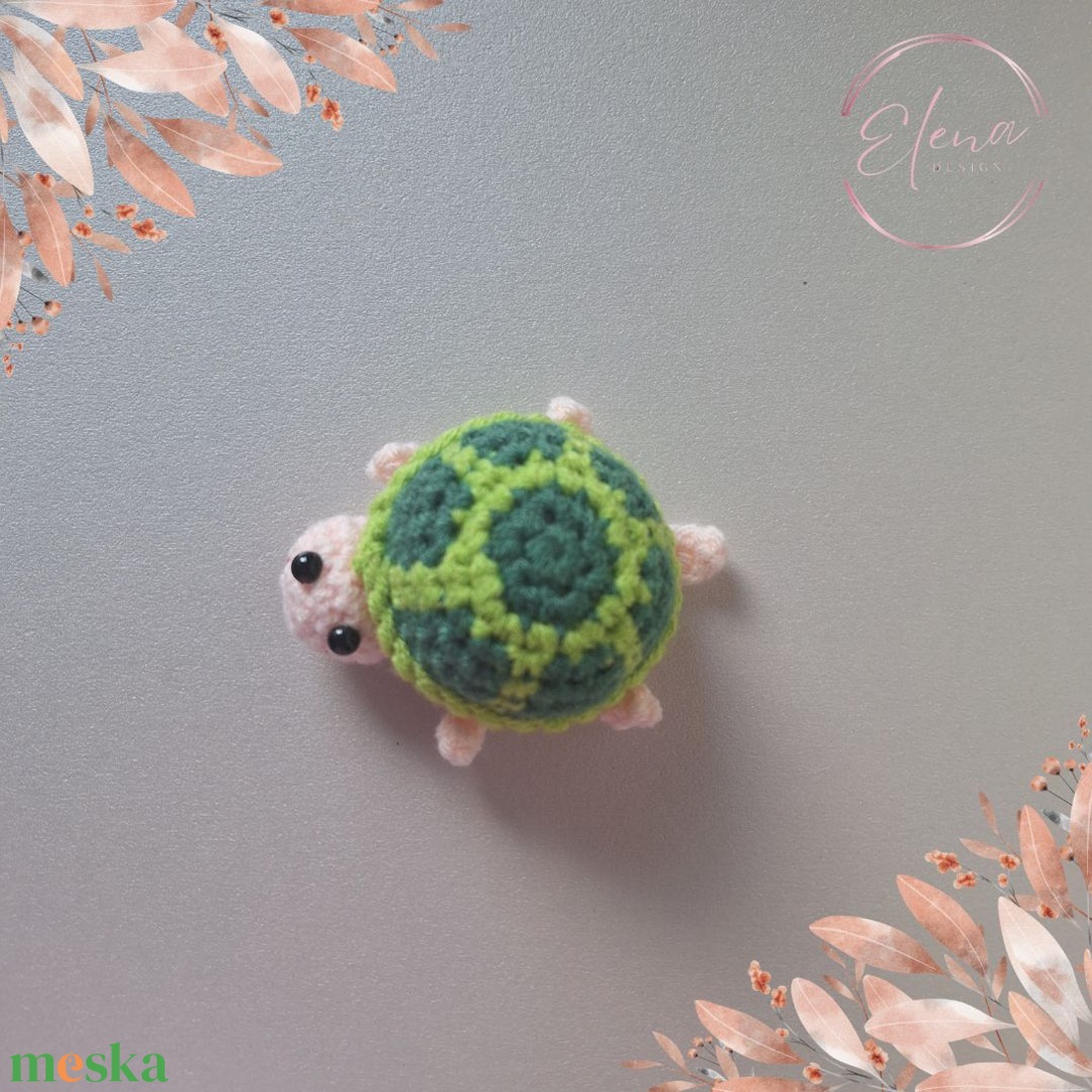 Horgolt teknős - játék & sport - plüssállat & játékfigura - más figura - Meska.hu