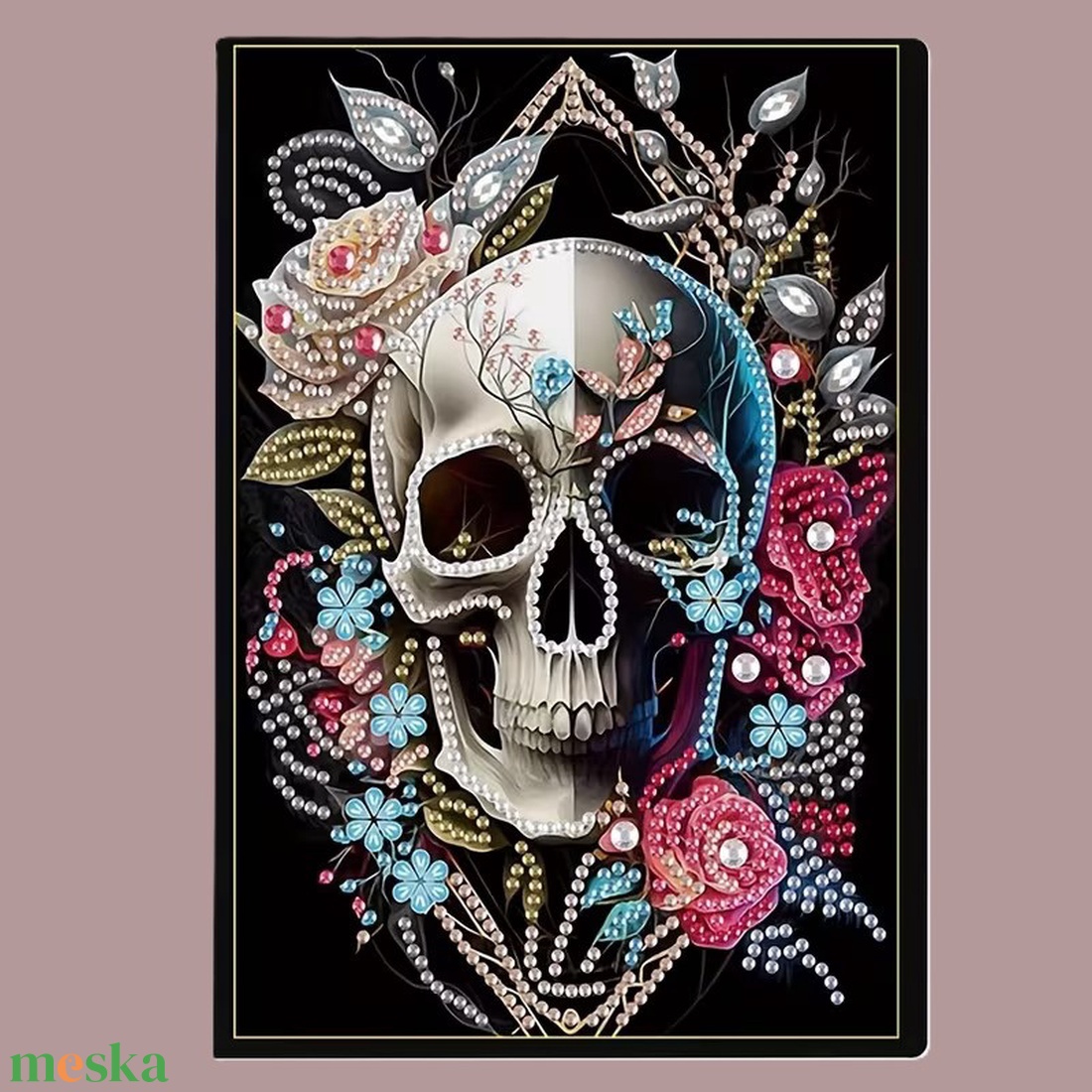 Koponya mintájú jegyzetfüzet - otthon & életmód - papír, írószer - jegyzetfüzet & napló - Meska.hu