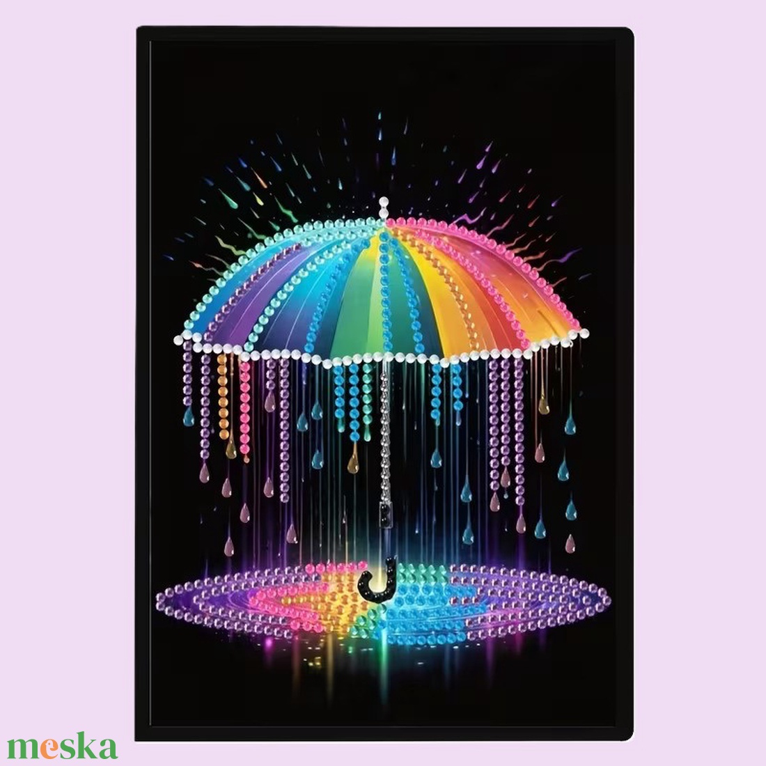 Szivárvány esernyő jegyzetfüzet - otthon & életmód - papír, írószer - jegyzetfüzet & napló - Meska.hu