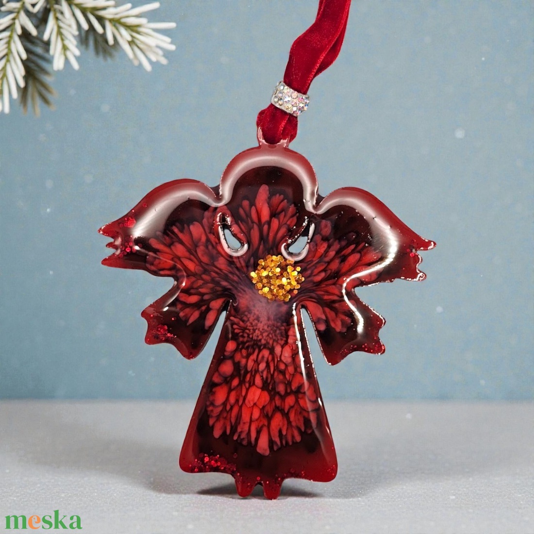 Karácsonyi Fények � Kézzel készült karácsonyi díszek szett (5 db) - karácsony - karácsonyi lakásdekoráció - karácsonyfadíszek - Meska.hu